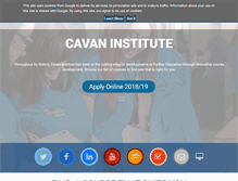 Tablet Screenshot of cavaninstitute.ie